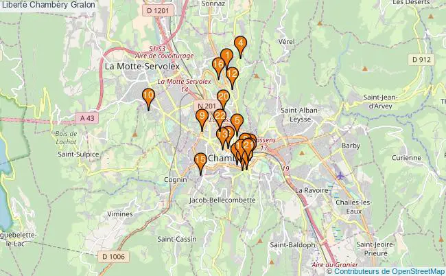 plan Liberté Chambéry Associations liberté Chambéry : 28 associations