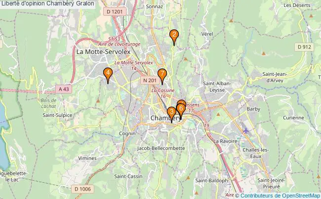 plan Liberté d'opinion Chambéry Associations liberté d'opinion Chambéry : 7 associations
