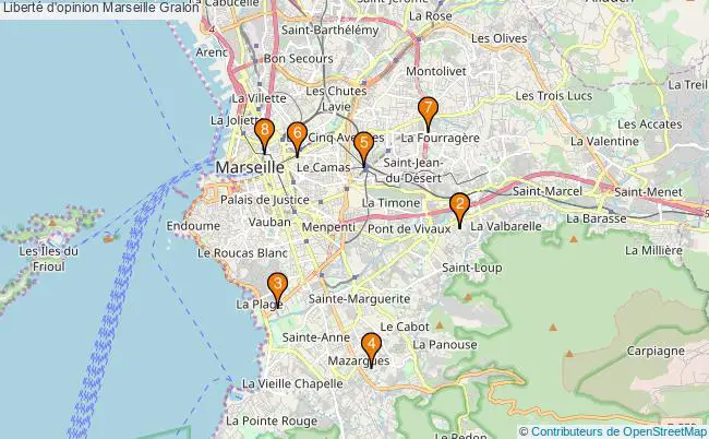 plan Liberté d'opinion Marseille Associations liberté d'opinion Marseille : 8 associations