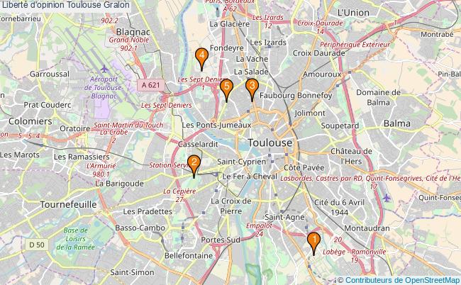 plan Liberté d'opinion Toulouse Associations liberté d'opinion Toulouse : 5 associations