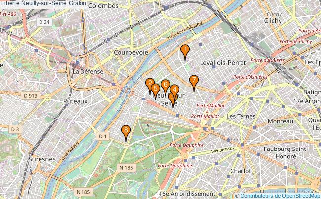 plan Liberté Neuilly-sur-Seine Associations liberté Neuilly-sur-Seine : 9 associations