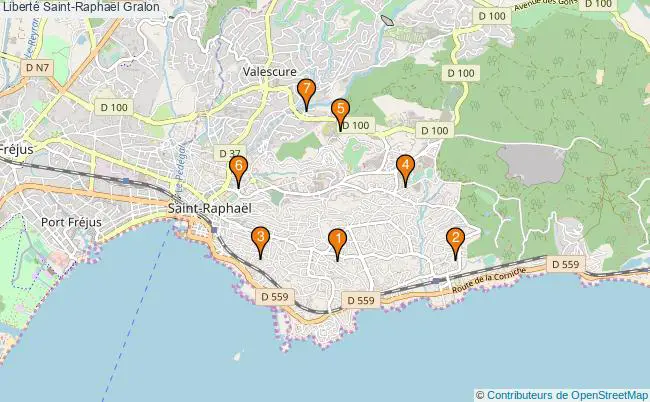 plan Liberté Saint-Raphaël Associations liberté Saint-Raphaël : 9 associations