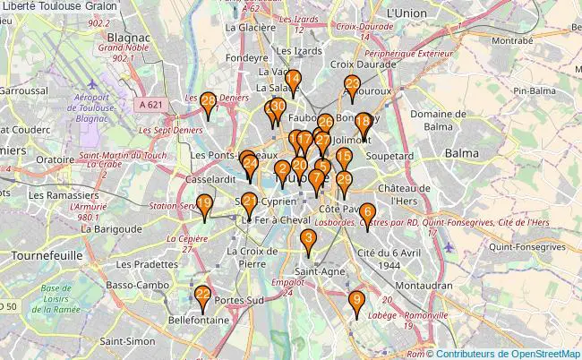 plan Liberté Toulouse Associations liberté Toulouse : 69 associations
