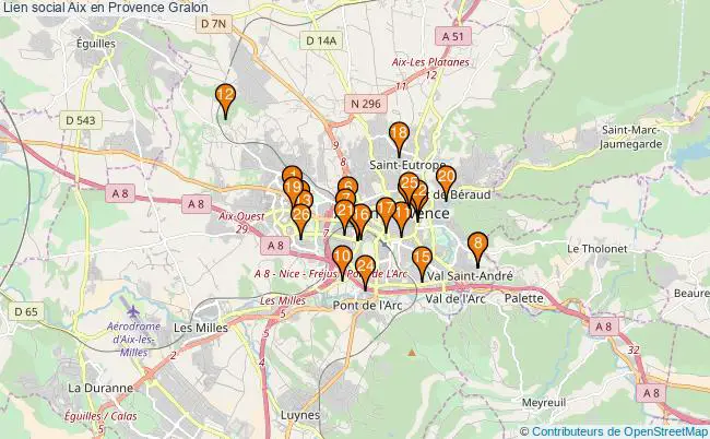 plan Lien social Aix en Provence Associations lien social Aix en Provence : 31 associations