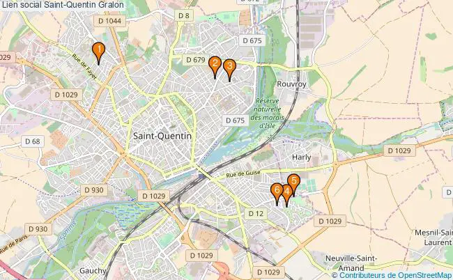 plan Lien social Saint-Quentin Associations lien social Saint-Quentin : 8 associations