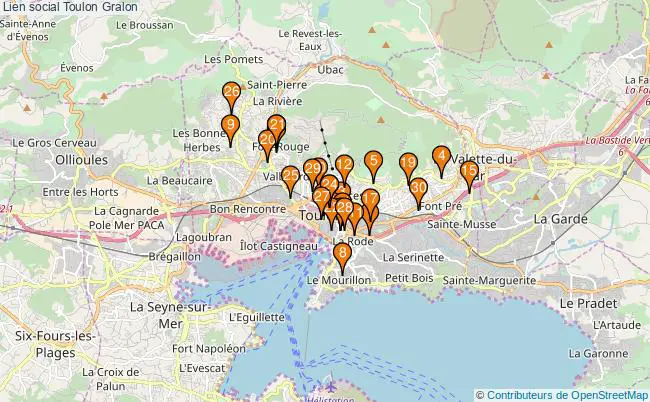 plan Lien social Toulon Associations lien social Toulon : 39 associations