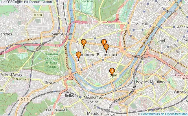 plan Lies Boulogne-Billancourt Associations lies Boulogne-Billancourt : 6 associations