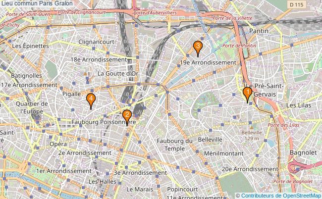 plan Lieu commun Paris Associations lieu commun Paris : 6 associations