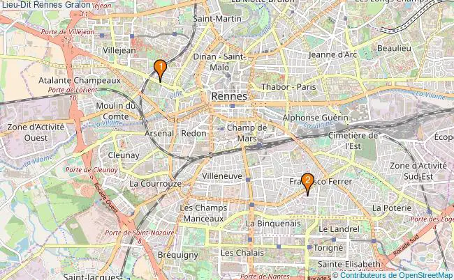 plan Lieu-Dit Rennes Associations Lieu-Dit Rennes : 3 associations