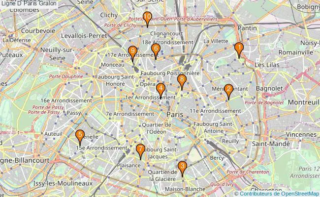 plan Ligne D Paris Associations ligne D Paris : 21 associations