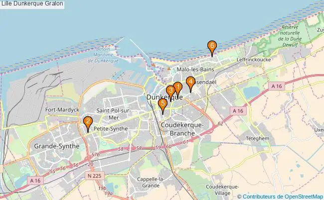 plan Lille Dunkerque Associations Lille Dunkerque : 6 associations