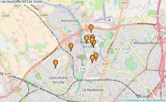 plan Lille Marquette-lez-Lille Associations Lille Marquette-lez-Lille : 10 associations