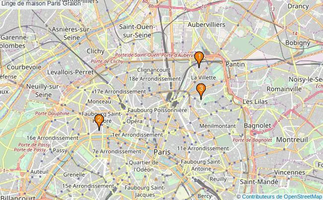 plan Linge de maison Paris Associations linge de maison Paris : 3 associations