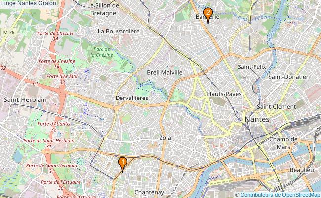 plan Linge Nantes Associations linge Nantes : 2 associations