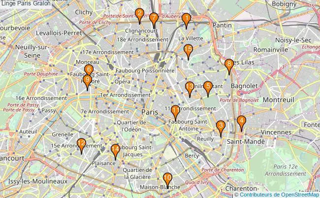 plan Linge Paris Associations linge Paris : 18 associations