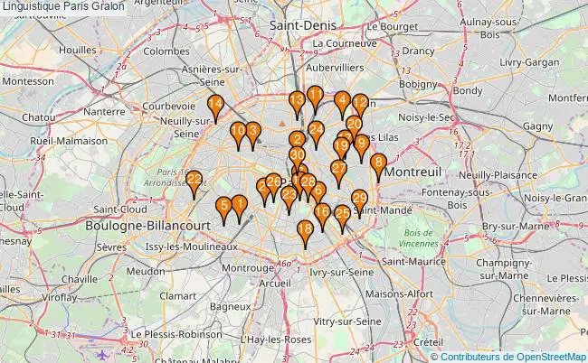 plan Linguistique Paris Associations linguistique Paris : 166 associations