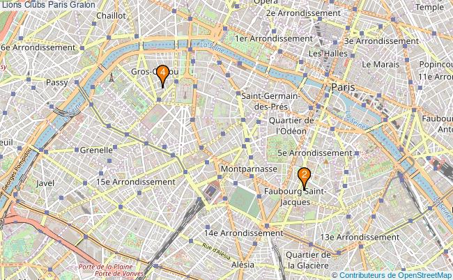 plan Lions Clubs Paris Associations Lions Clubs Paris : 4 associations