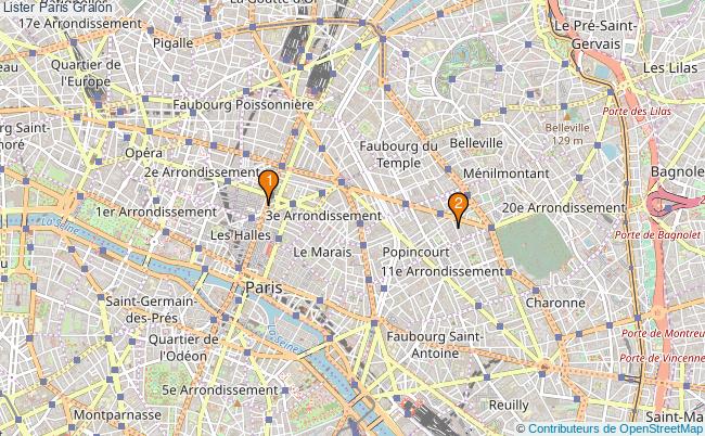 plan Lister Paris Associations lister Paris : 3 associations