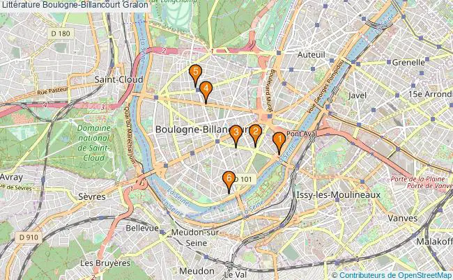 plan Littérature Boulogne-Billancourt Associations littérature Boulogne-Billancourt : 8 associations