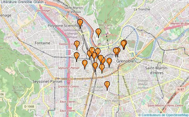 plan Littérature Grenoble Associations littérature Grenoble : 27 associations