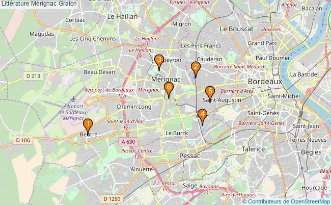 plan Littérature Mérignac Associations littérature Mérignac : 7 associations