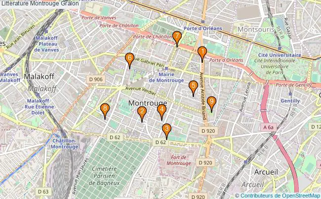 plan Littérature Montrouge Associations littérature Montrouge : 11 associations