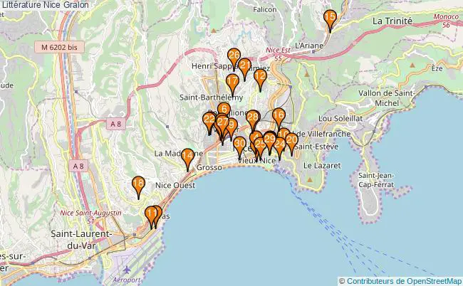 plan Littérature Nice Associations littérature Nice : 49 associations