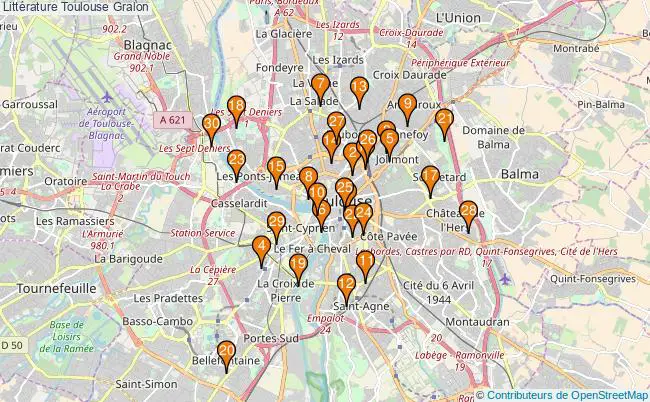 plan Littérature Toulouse Associations littérature Toulouse : 62 associations