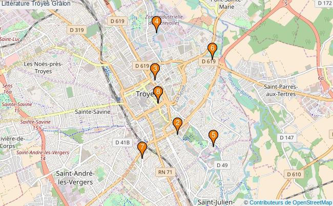 plan Littérature Troyes Associations littérature Troyes : 6 associations