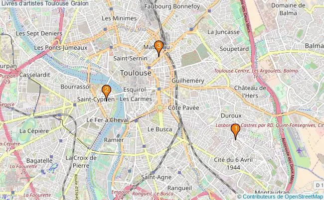 plan Livres d'artistes Toulouse Associations livres d'artistes Toulouse : 4 associations