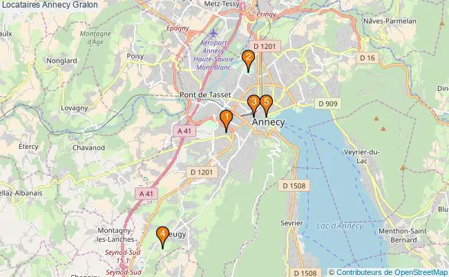 plan Locataires Annecy Associations Locataires Annecy : 6 associations