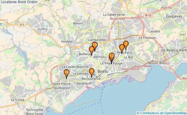 plan Locataires Brest Associations Locataires Brest : 17 associations