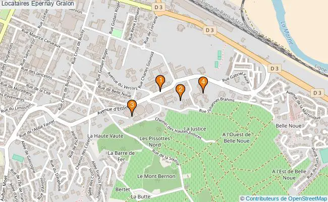 plan Locataires Epernay Associations Locataires Epernay : 5 associations
