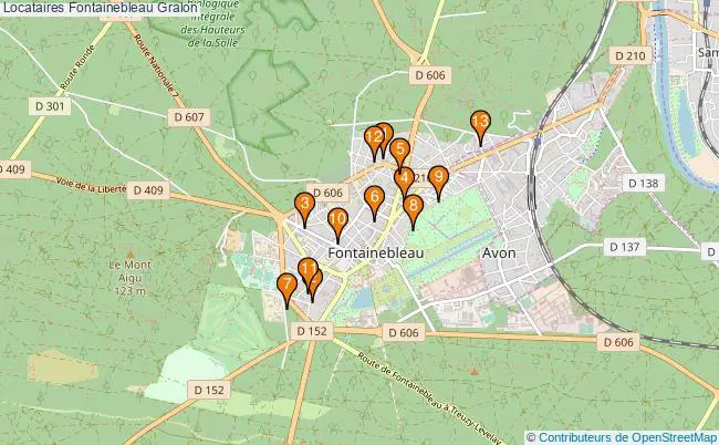 plan Locataires Fontainebleau Associations Locataires Fontainebleau : 14 associations