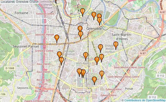 plan Locataires Grenoble Associations Locataires Grenoble : 21 associations