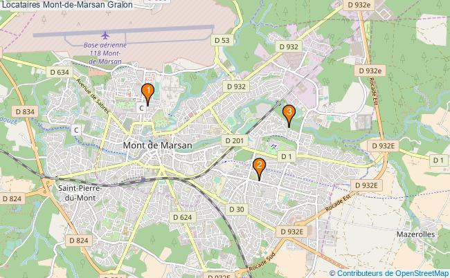 plan Locataires Mont-de-Marsan Associations Locataires Mont-de-Marsan : 3 associations