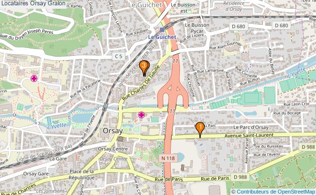 plan Locataires Orsay Associations Locataires Orsay : 4 associations