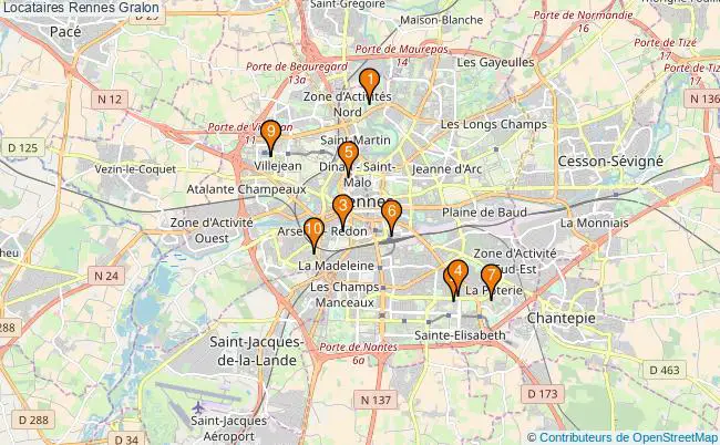 plan Locataires Rennes Associations Locataires Rennes : 11 associations