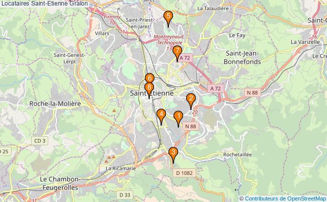 plan Locataires Saint-Etienne Associations Locataires Saint-Etienne : 8 associations