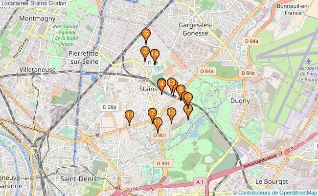 plan Locataires Stains Associations Locataires Stains : 22 associations