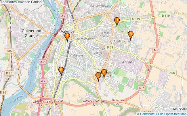 plan Locataires Valence Associations Locataires Valence : 6 associations