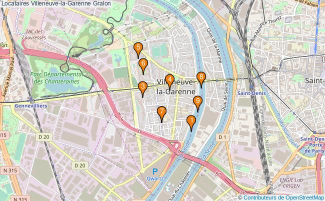 plan Locataires Villeneuve-la-Garenne Associations Locataires Villeneuve-la-Garenne : 13 associations