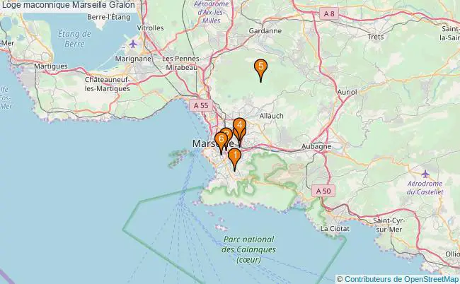 plan Loge maconnique Marseille Associations loge maconnique Marseille : 7 associations