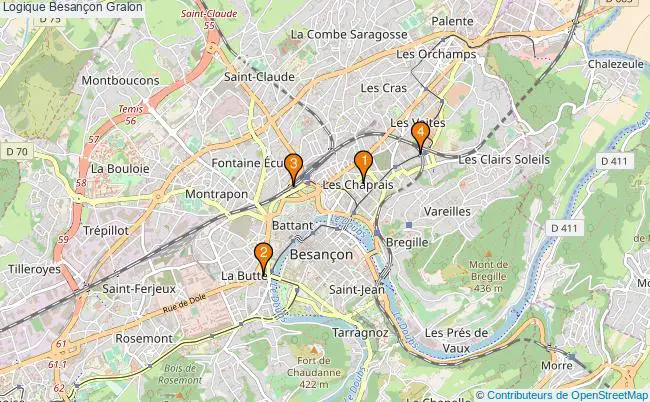 plan Logique Besançon Associations logique Besançon : 3 associations