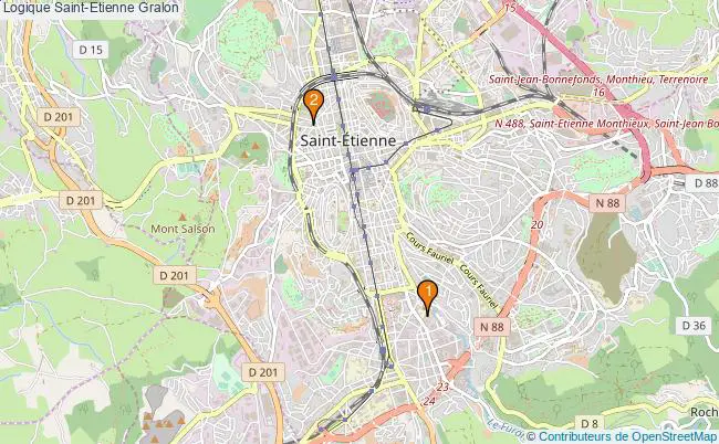 plan Logique Saint-Etienne Associations logique Saint-Etienne : 3 associations