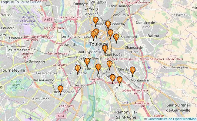 plan Logique Toulouse Associations logique Toulouse : 18 associations
