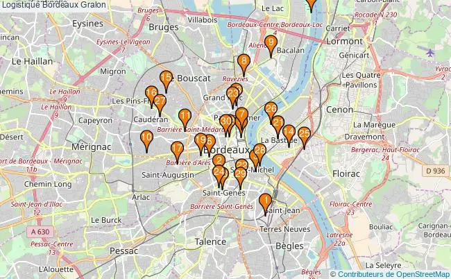 plan Logistique Bordeaux Associations logistique Bordeaux : 57 associations