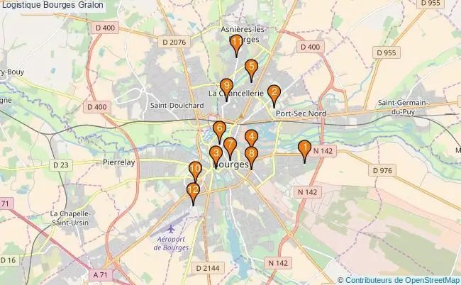 plan Logistique Bourges Associations logistique Bourges : 12 associations
