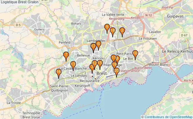 plan Logistique Brest Associations logistique Brest : 23 associations