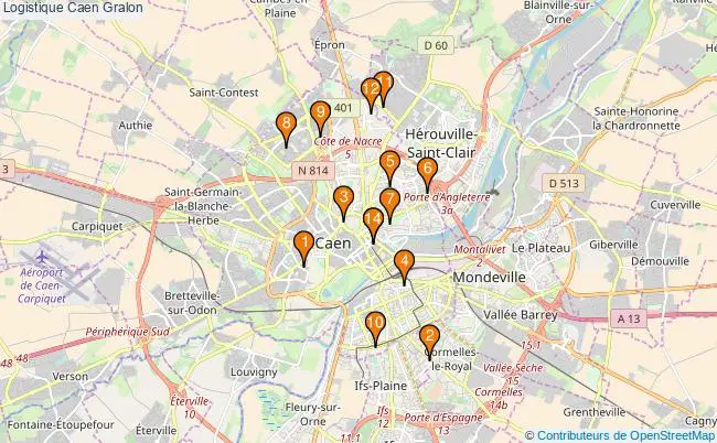 plan Logistique Caen Associations logistique Caen : 15 associations